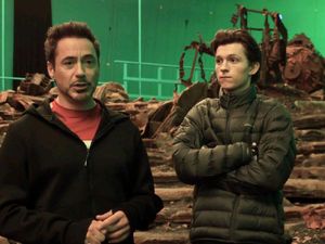Spider-Man dan Star-Lord di Lokasi Syuting Avengers: Infinity War