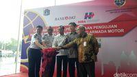 Menhub Luncurkan Uji Coba Pelaksanaan Uji Kir Swasta