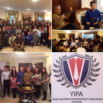 Pertemuan Duta Besar RI London, Dr. Rizal Sukma, dengan Young Indonesian Professionals' Association di Wisma Nusantara London