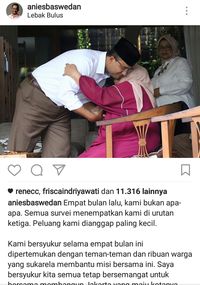 Postingan Anies Baswedan di Instagram.