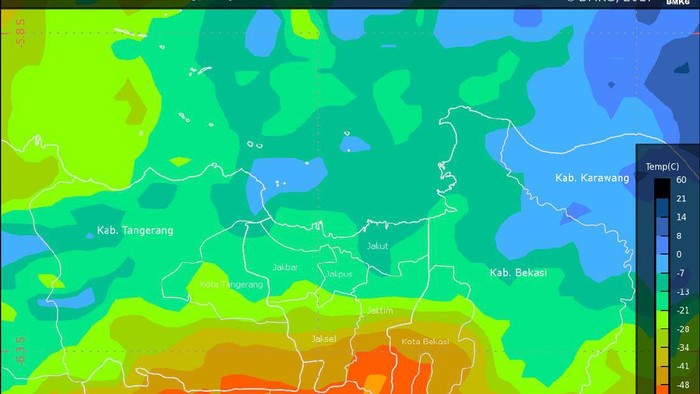 Hujan Sedang hingga Lebat Diprediksi Guyur Jabodetabek