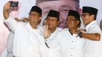 Prabowo, Anies dan Sandi Tanggapi Quick Count