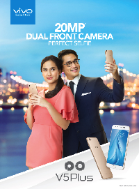 Vivo V5Plus Hadirkan Kamera Depan Ganda 20MP Pertama di Dunia