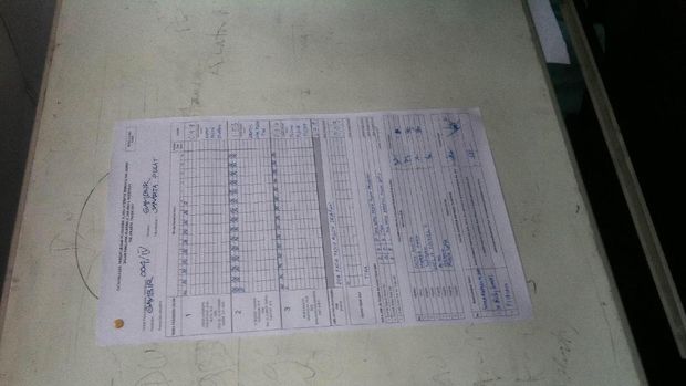 Hasil penghitungan suara di TPS 4 Gambir.