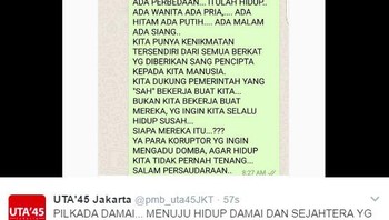 Ada juga yang memposting pesan-pesan bijak. Foto: Istimewa