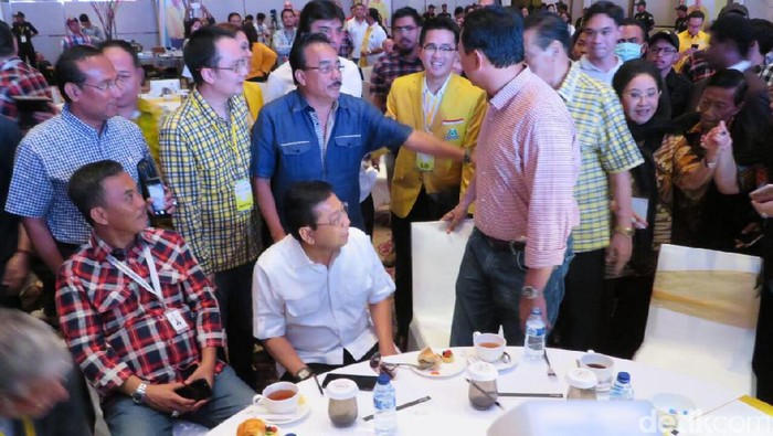 Ahok Hadiri Real Count Partai Golkar di Hotel Fairmont