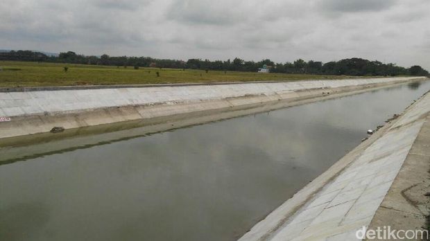 Perbaikan irigasi Kali Klambu telah mencapai 45%.