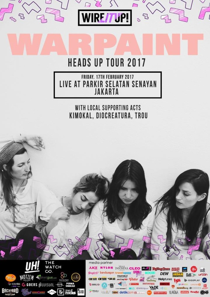 Jakarta Jadi Satu-satunya Kota di Asia Tenggara yang Disambangi Warpaint