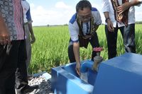   Resmikan Jaringan Air Tanah, Ketua MPR Harap Petani Makmur