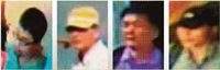 Foto empat pria diduga agen Korut yang diyakini menjadi 'otak' pembunuhan Kim Jong-Nam