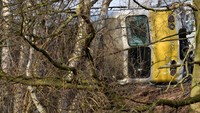 Ini penampakan kereta anjlok di Brussels, Belgia, pada Sabtu (18/2/2017) waktu setempat. REUTERS/Eric Vidal.