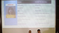 Sedangkan empat tersangka yang sudah ditahan yakni, Doan Thi Huong. REUTERS/Athit Perawongmetha.