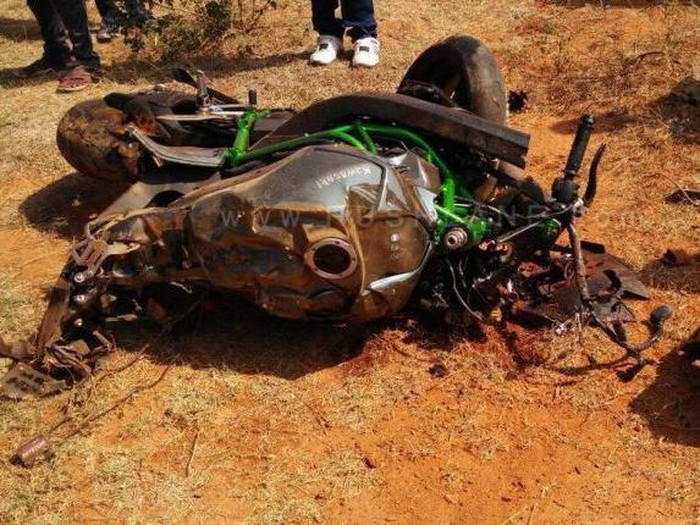 Kecelakaan di Kecepatan Tinggi, Kawasaki Ninja H2 Ini Hancur