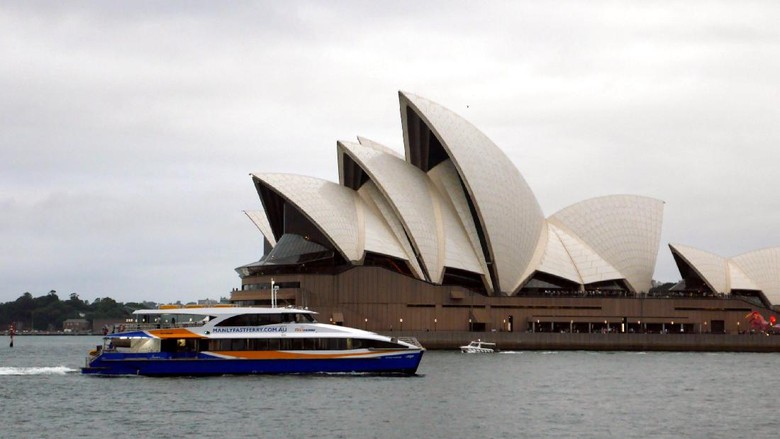 Bangunan ikonik, Sydney Opera House di Sydney, Australia