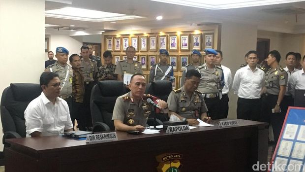  Rilis Polda Metro Jaya soal kasus penipuan dan penggelapan investasi bodong Pandawa Group, Senin (20/2/2017)