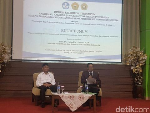 Mendikbud Cerita Penganggaran Pendidikan yang Tak Seimbang