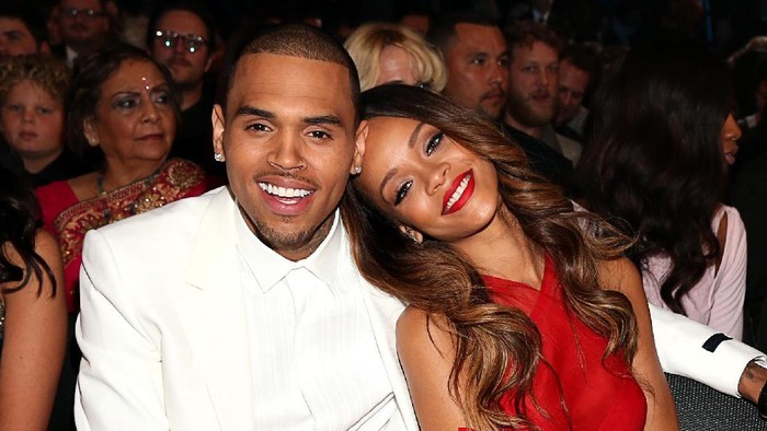 LOS ANGELES, CA - FEBRUARY 10:  Chris Brown and Rihanna attend the 55th Annual GRAMMY Awards at STAPLES Center on February 10, 2013 in Los Angeles, California.  (Photo by Christopher Polk/Getty Images for NARAS)