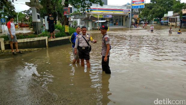 Banjir di Kelurahan Tugu, Cimanggi, Depok