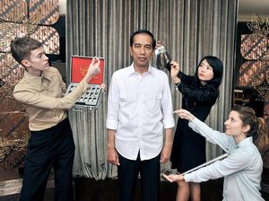 Jokowi Bertemu Patung Lilinnya di Madame Tussauds Hong Kong