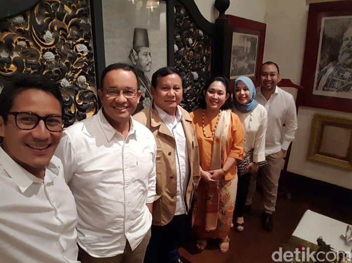 Prabowo Ketemu Parpol Pengusung Agus-Sylvi, Sandiaga: Hasil Bagus