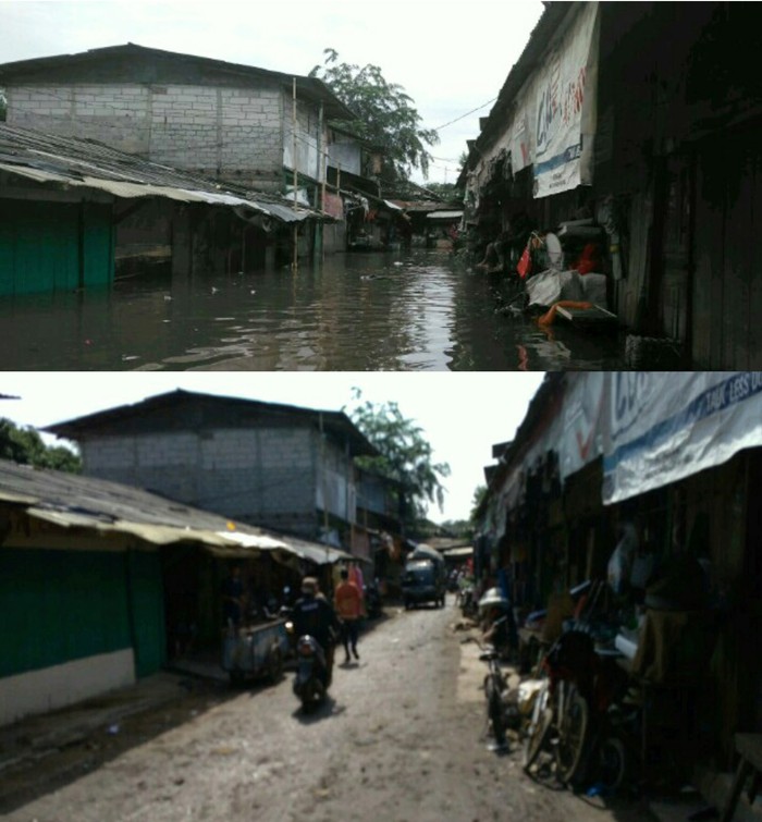 Banjir Surut, Denyut Pasar Buncit Kembali Normal