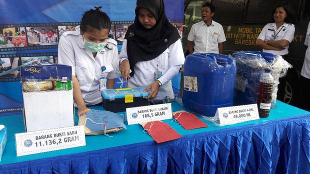 BNN mengungkap 4 kasus narkoba.