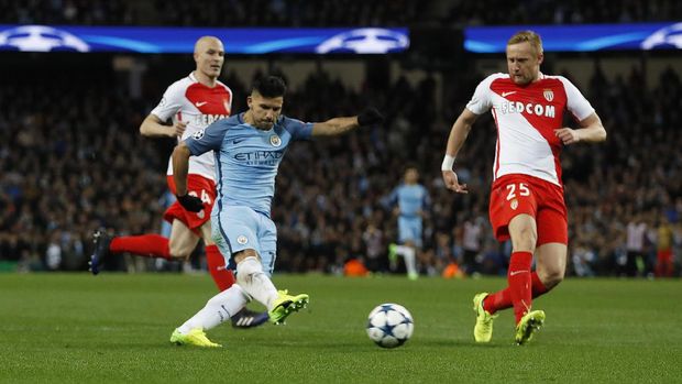 Hujan Gol di Etihad, City Kalahkan Monaco 5-3