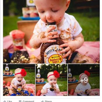 Gemas! Saat Anak Rayakan Ultah Pertama dengan Makan Makanan Favorit