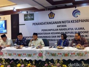 Sri Mulyani Teken MoU dengan PBNU, Salurkan Kredit Rp 1,5 T