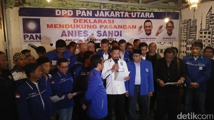 DPD PAN Jakut Dukung Anies-Sandi di Putaran Kedua Pilgub DKI