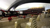 Salah satu ruangan yang dipercantik adalah Gedung Kura-Kura yang berada di Nusantara yang dibersihkan dan ditata sedemikian rupa.