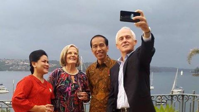 Hari Kedua di Australia, Jokowi Bertemu PM Turnbull dan Sapa WNI