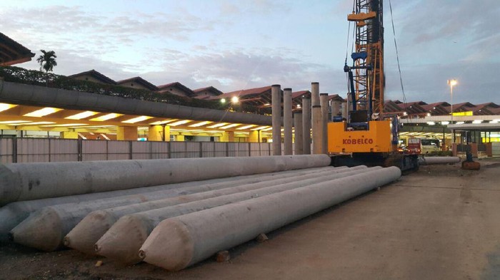 Penampakan Terkini Proyek Skytrain Bandara Soekarno-Hatta