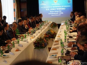 Tiba di Sydney, Jokowi Langsung Bertemu Para Pengusaha Australia