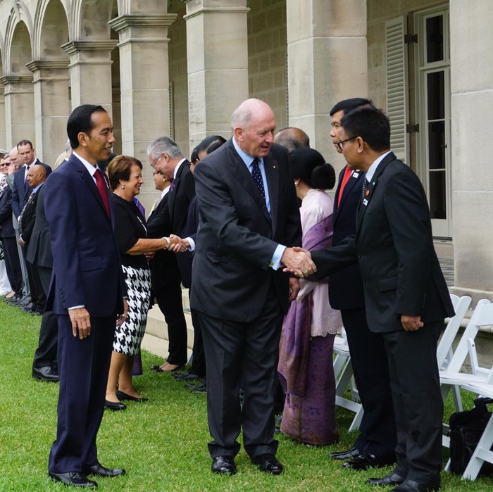 Kunjungan Jokowi di Australia Ditutup dengan Upacara Kenegaraan