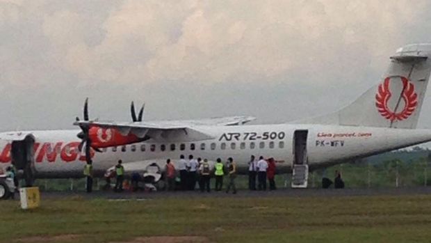 Wings Air Pecah Ban Saat Mendarat di Lampung, Penumpang Selamat
