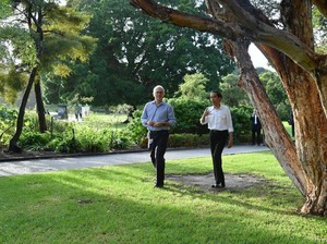 Potret Kebersamaan Jokowi-Turnbull Jalan Pagi di Sydney