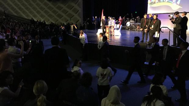 Jokowi dan Iriana Disambut Meriah oleh Ribuan WNI di Australia