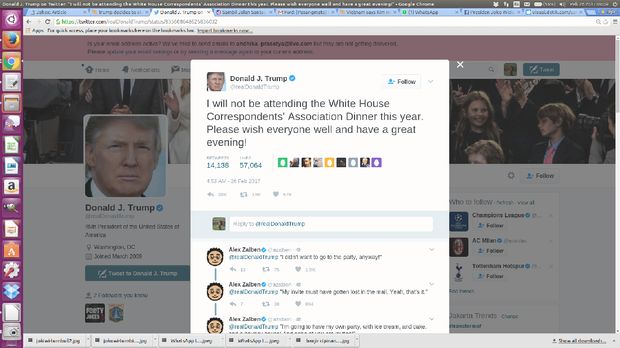 Trump tolak hadiri jamuan makan malam tahunan WHCA