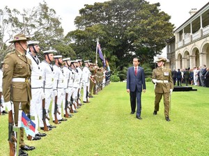 Momen Upacara Kenegaraan Jokowi di Australia