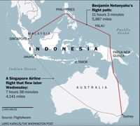 Begini Rute Melingkar Pesawat PM Israel Hindari Wilayah Indonesia