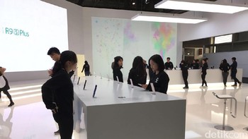 Acara ini digelar di arena Stand 3D31, Hall 3 Fira Gran Via venue, Barcelona mulai pukul 20.00 WIB. (Foto: detikINET/Adi Fida Rahman)