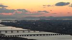 Panorama Senja di Osaka dari Gedung Pencakar Langit