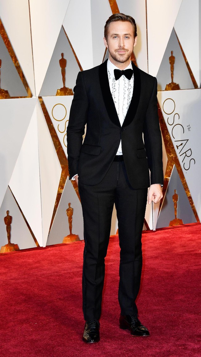 Ryan Gosling dinilai memiliki hidung terindah. Hidung bangir Ryan Gosling memang membuat fitur wajahnya jadi semakin tampan. Foto: Frazer Harrison/Getty Images