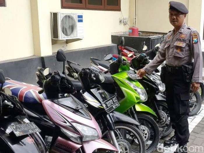 Penadah dan Barang Bukti Belasan Motor Bodong Diamankan