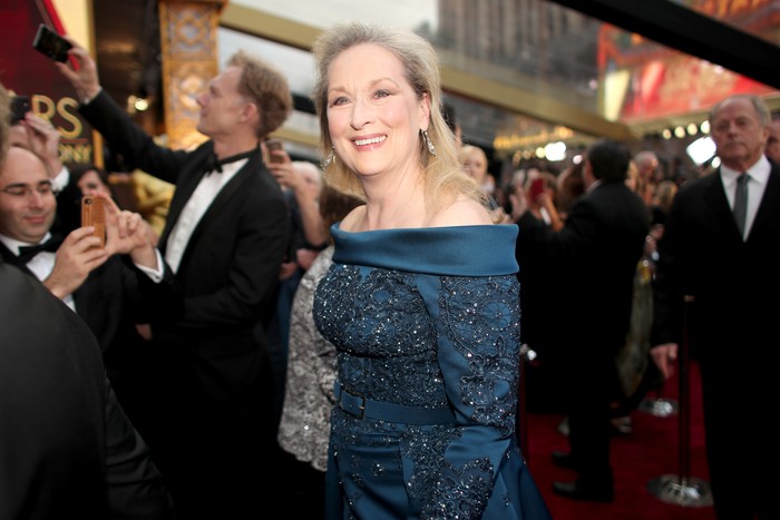 HOLLYWOOD, CA - FEBRUARY 26:  Actor Meryl Streep in the audience during the 89th Annual Academy Awards at Hollywood & Highland Center on February 26, 2017 in Hollywood, California.  (Photo by Kevin Winter/Getty Images)