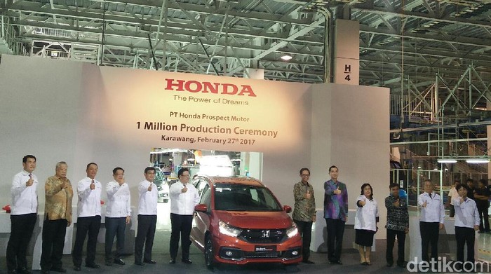 Honda Produksi 1 Juta Mobil di Indonesia