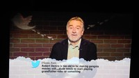 Reaksi para aktor dan aktris saat membacakan twit para haters. Kevin Winter/Getty Images