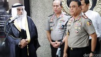 Osama menemui Wakapolri Komjen Syafruddin untuk membicarakan masalah keamanan yang berkaitan dengan Rajanya yang akan datang tanggal 1 Maret 2017 nanti.