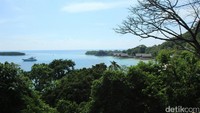 Foto: Pemandangan Beach Villa dari kejauhan. Sebagai eco resort, Pulau Bawah mempekerjakan orang lokal sembari menjaga kelestarian vegetasi yang ada (Randy/detikTravel)